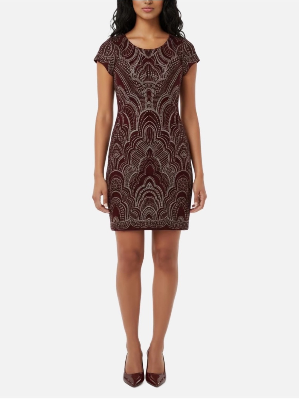 Jump Apparel Art Deco Bodycon Dress Size S
